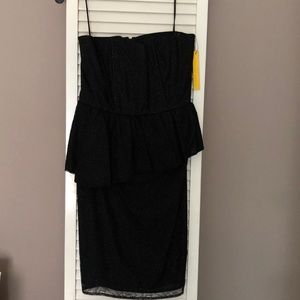 Alice and Olivia strapless peplum dress: lace